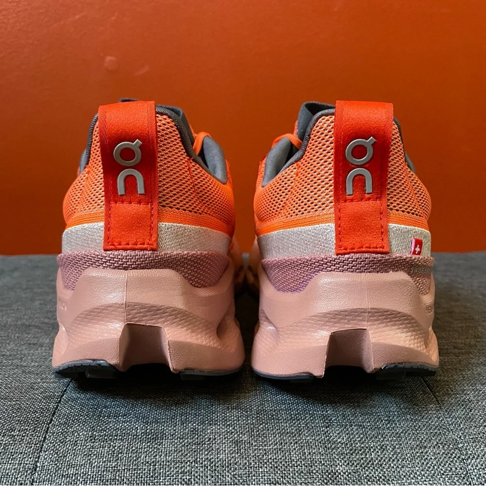 On Cloud Women's Cloudsurfer Trail Flame/Dustrose Sneakers Size 9.0 NEW - Picture 12 of 16